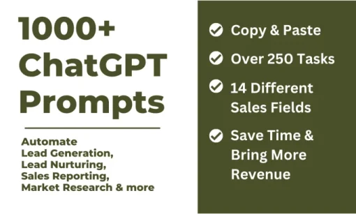 1000 plus ultimate chatgpt prompts for driving sales